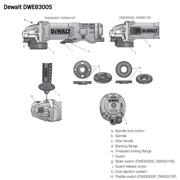 Buy Dewalt DWE8300S 100 mm 1010 W Slide Switch Small Angle